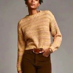 **Anthropologie **Obi Melange Cozy Knit Crew Neck Sweater -